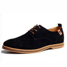 New 2017 Fashion Men Shoes Suede Leather Casual Flat Shoes Lace-up Men's Flats for Man Rubber Outsole Driving Shoes Footwear
