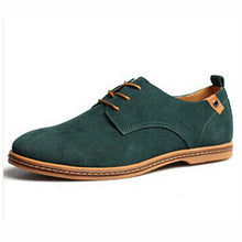 New 2017 Fashion Men Shoes Suede Leather Casual Flat Shoes Lace-up Men's Flats for Man Rubber Outsole Driving Shoes Footwear