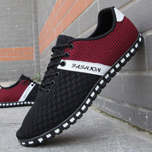 Mermak Men's Fashion Shoes Summer Zapatos Casual Breathable Mesh Flat Shoes Exercise Jogging Breathable Footwear Shoes for Men