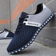 Mermak Men's Fashion Shoes Summer Zapatos Casual Breathable Mesh Flat Shoes Exercise Jogging Breathable Footwear Shoes for Men