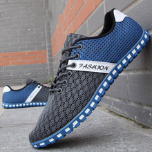 New 2017 Men Shoes Leisure Mesh Shoes Casual Men's Flats Breathable Footwear Spring Summer Male Footwear Drop Shipping LS196