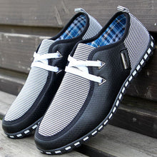 Merkmak New Fashion Canvas Men Shoes Brand Men's Flats Breathable Lace-up Business Shoes High Quality Plus Big Size 39-46