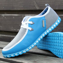 Merkmak Fashion Canvas Male Shoes Flats Men's Flats Breathable Lace-up Business Shoes Casual Soft Driving shoes Plus Big Size 46