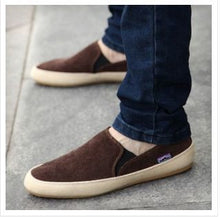 Merkmak Shoes New Arrival! 2017 fashion Men's Breathable Canvas Casual Shoes Moccasin Slip-On Slippers Slip On Men Flat Shoes