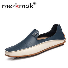 Big Size 38-47 Men Loafers Comfortable Men's Flats Top Quality Luxury Brand Leather Mens Shoes Summer Breathable Driving Shoes