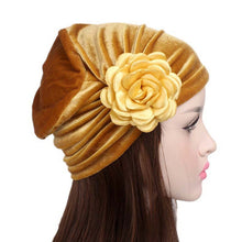 Autumn Winter Beanies Hat Unisex knitted Flower Cancer Chemo Hat Beanie Scarf Turban Head Wrap Cap gorro Solid Hat