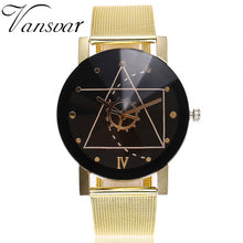 vansvar Casual Quartz Stainless Steel Band Marble Strap Watch Analog Wrist Watch